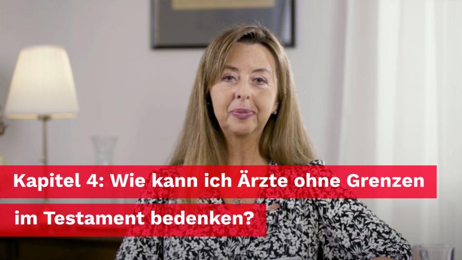 Erben und Vererben Kapitel 4: Wie kann ich Ärzte ohne Grenzen im Testament bedenken?