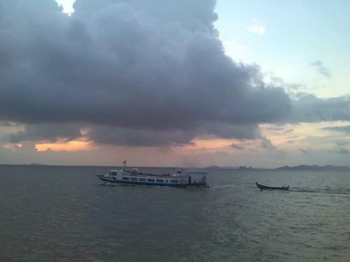 Mit dem Boot am Golf von Bengalen
