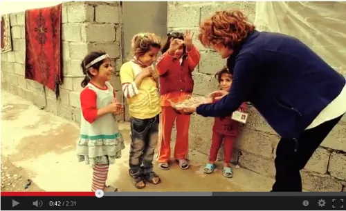 Psychologin Margaretha Maleh im Übergangslager Domeez im Norden des Irak