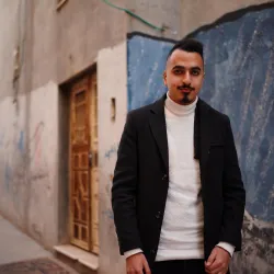 Omar Basam Abu Hamad, a community volunteer trained by MSF