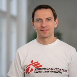 Roland Suttner im MSF T-Shirt