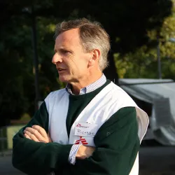 Architekt Ricardo Baumgarten als Einsatzmitarbeiter für Technik und Logistik 