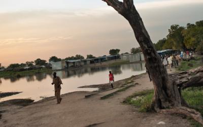 Ansicht von Pibor im Bundesstaat Jonglei-Südsudan