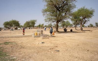 General view of Gomgoi IDP camp, Twic County