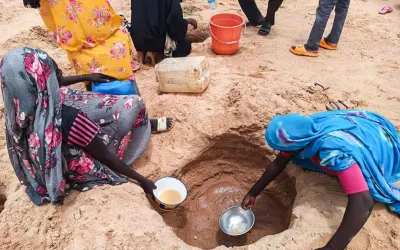 Sudanese refugees in Adré, eastern Chad