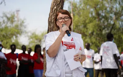 Dr Sigrid Lamberg, the MSF project coordinator for Lankien