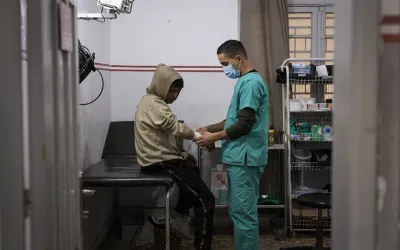MSF Clinic in Gaza City (fleeing North Gaza package)