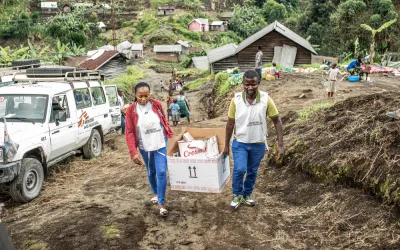 Mobile clinic in Kingi, Masisi territory
