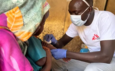 Measles out break in Rokero, Central Darfur. Sudan