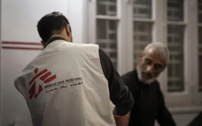 MSF Clinic in Gaza City (fleeing North Gaza package)