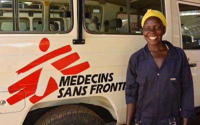 Poni Betty, the mechanic of Juba workshop