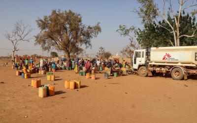 Water distribution sites in Djibo