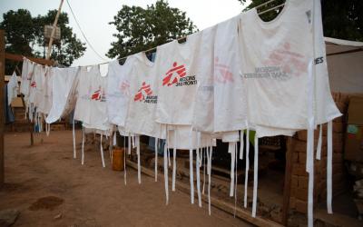 MSF Measles Intervention Baboua: Vaccination Team