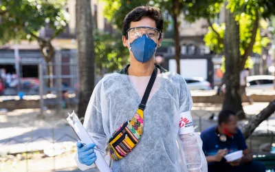 COVID-19 - Rio - Praça da Cruz Vermelha activity