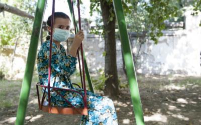 Eine Patientin im Tuberkulose-Kinderkrankenhaus
