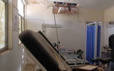 Zerstörter Kreissaal in Sobeya.