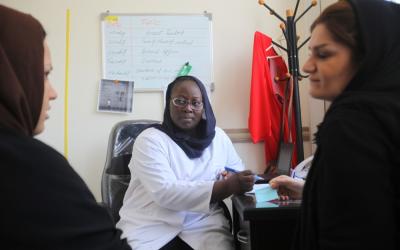 MSF Health facility,  Darvazeh Ghar district, south of the Grand Bazaar of Tehran.