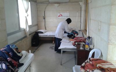 In Idlib area, MSF in an hospital for burn patients