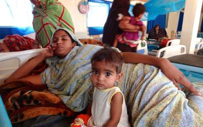 Refugees at Mbera camp in Mauritania’s desert