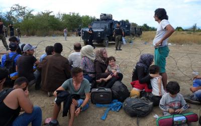 Chaotic scenes at Greece/FYROM Border