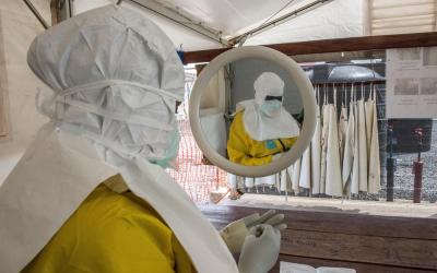 Nubia At MSF Ebola Treatment Center In Conakry, Guinea.