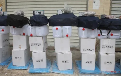 winterkits distribution in Aleppo