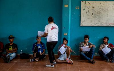 Migrants and Refugees in Mexico shelters