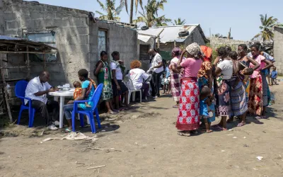 Mobile Clinics in Ponta Gea, Beira area.
