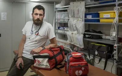 MSF team on board Ocean Viking