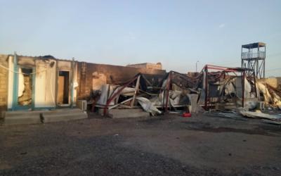 MSF hospital damaged in an attack in Mokha