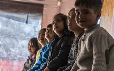 MSF pediatric clinic outside Moria and Olive Grove