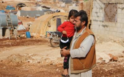 Chahine Ziadeh musste 2016 aufgrund schwerer Kämpfe sein Zuhause verlassen und lebt seit zwei Jahren im Lager Fan Al-Shemali in der Region Idlib.