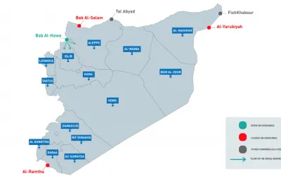 Übersicht Grenzübergänge Syrien