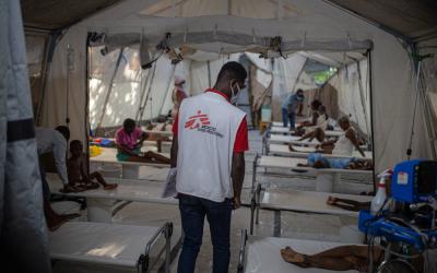 Cholera-Ausbruch in Haiti.
