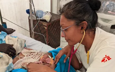 Diyani Dewasurendra im Südsudan während einem Cholera Ausbruch