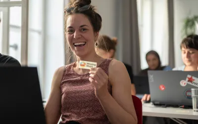 Astrid Glatz beim Mapathon