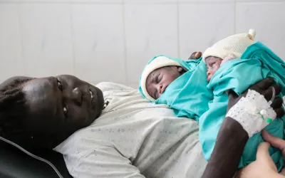 Eine Zwillingsgeburt in unserer Klinik im Südsudan