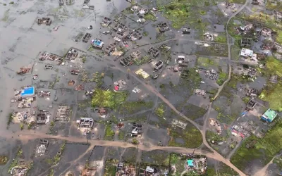 Nach dem Zyklon Idai sind weite Teile des Landes überschwemmt.