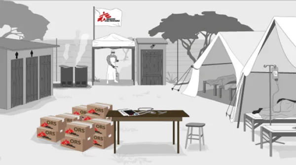 So funktioniert ein Cholera-Behandlungszentrum