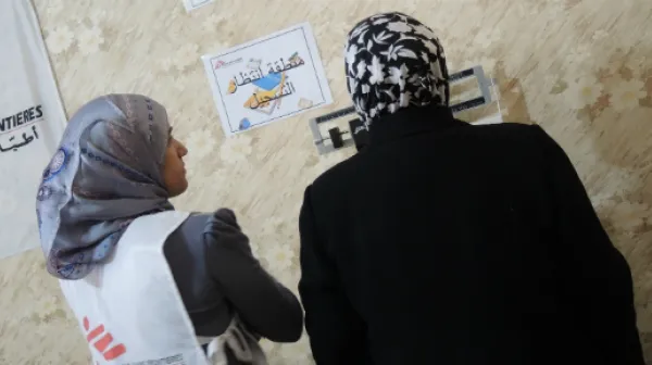 Behandlung einer Diabetes-Patientin im Libanon