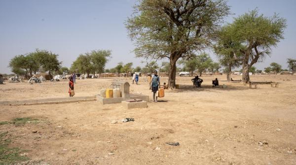 General view of Gomgoi IDP camp, Twic County