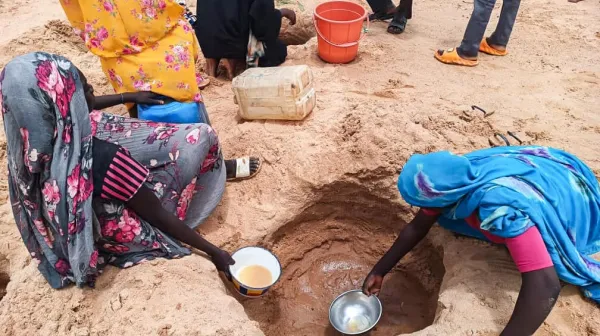 Sudanese refugees in Adré, eastern Chad