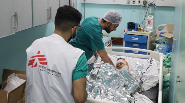 Patients at Al Shifa hospital