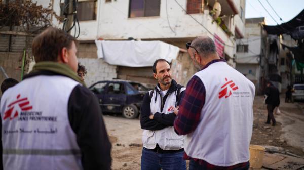 Christos Christou in Jenin, West Bank