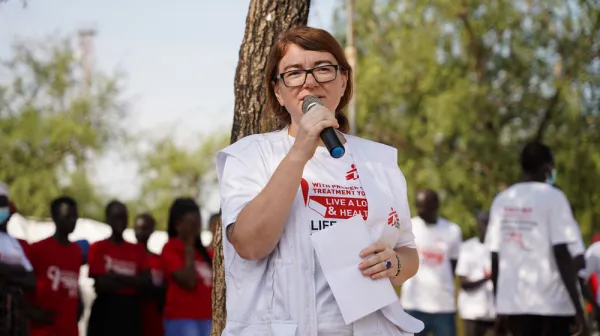 Dr Sigrid Lamberg, the MSF project coordinator for Lankien