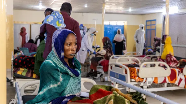 Zalingei teaching hospital emergency department, Zalingei, Central Darfur state, Sudan.
