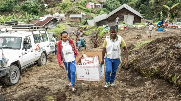 Mobile clinic in Kingi, Masisi territory