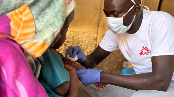 Measles out break in Rokero, Central Darfur. Sudan
