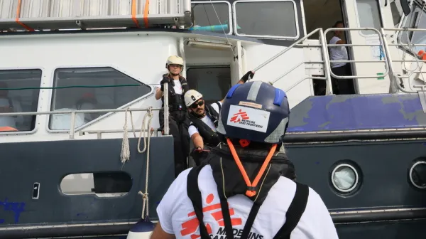Training on the new vessel Oyvon