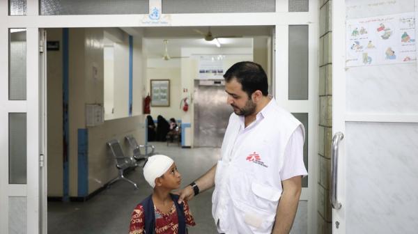 Mohammed Al Emad, MSF medical activity manager in Al-Salakhana hospital